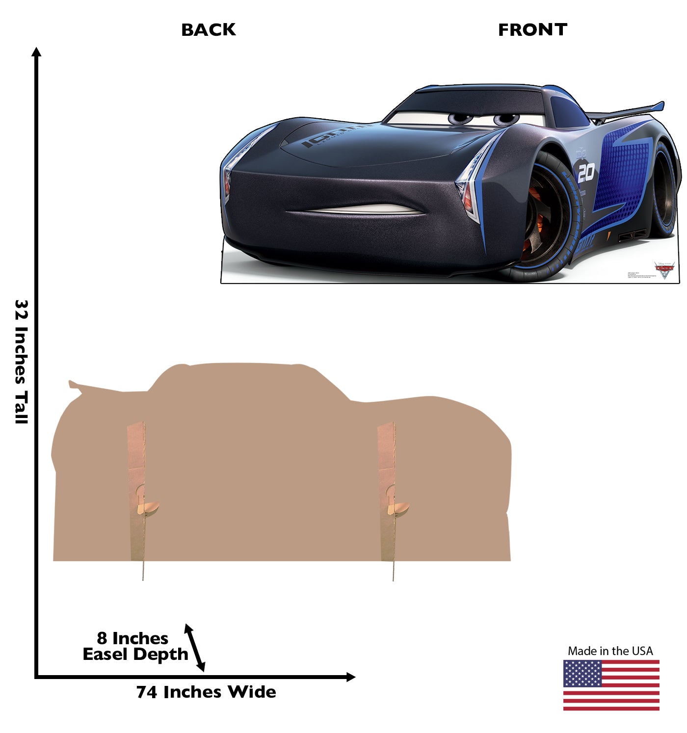 Life-Size Jackson Storm (Cars 3) Cardboard Cutout - All Cutouts