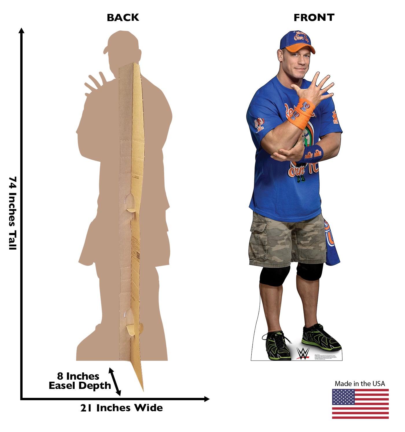 Life-Size John Cena WWE 3 Cardboard Cutout - All Cutouts