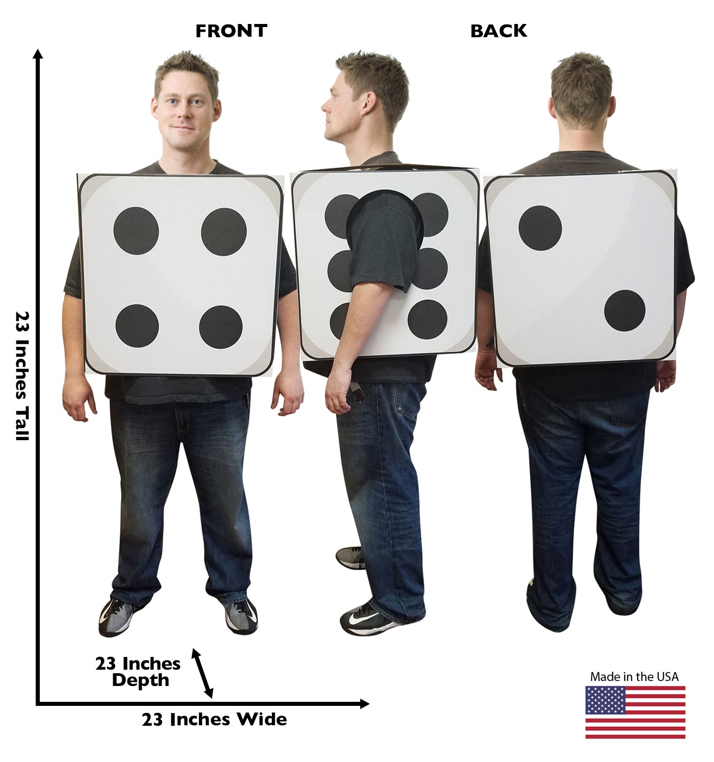 Life-Size 3D Dice Costume Cardboard Cutout - All Cutouts