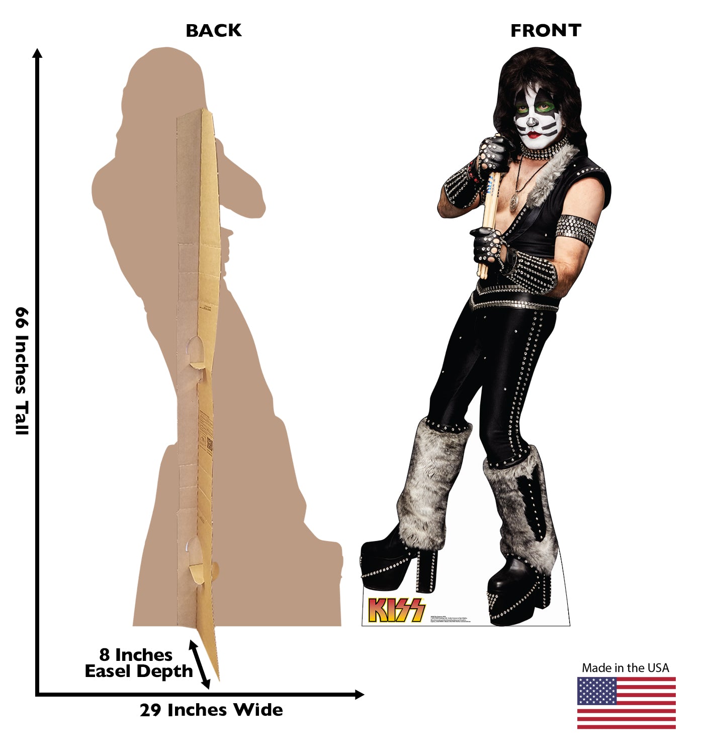 Life-Size The Catman (KISS) Cardboard Cutout - All Cutouts