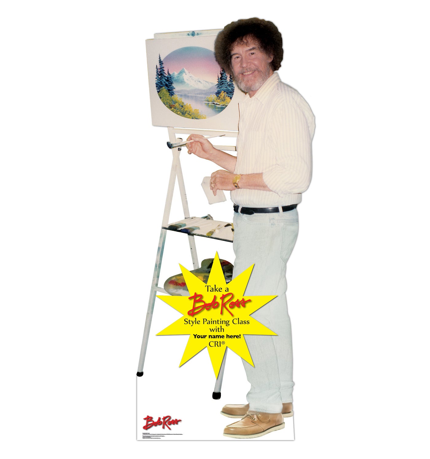 Custom Bob Ross Life-Size Cardboard Cutout - All Cutouts