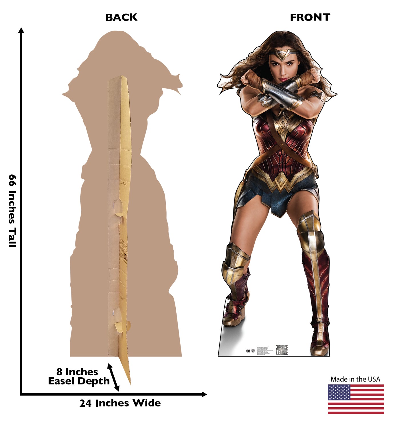 Life-Size Wonder Woman (Justice League) Cardboard Cutout - All Cutouts