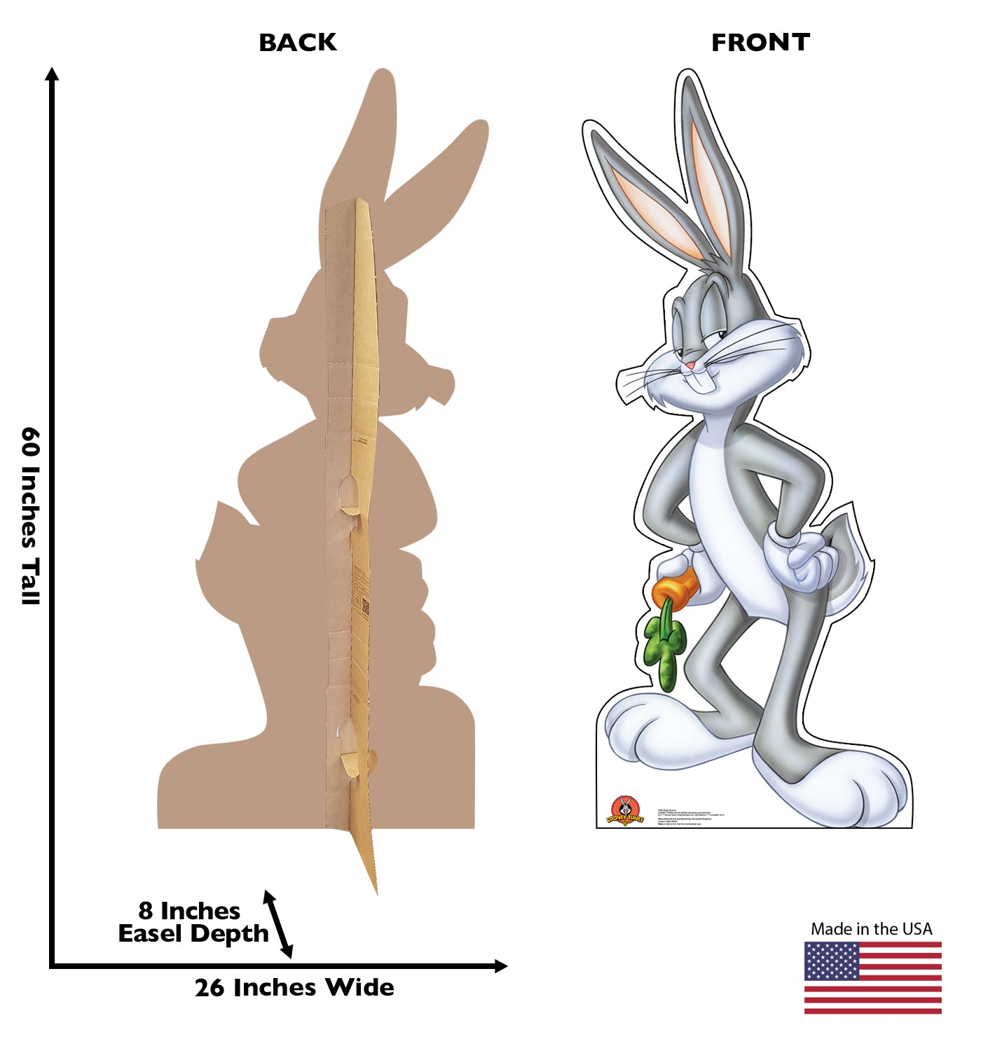 Life-Size Bugs Bunny (Looney Tunes) Cardboard Cutout - All Cutouts