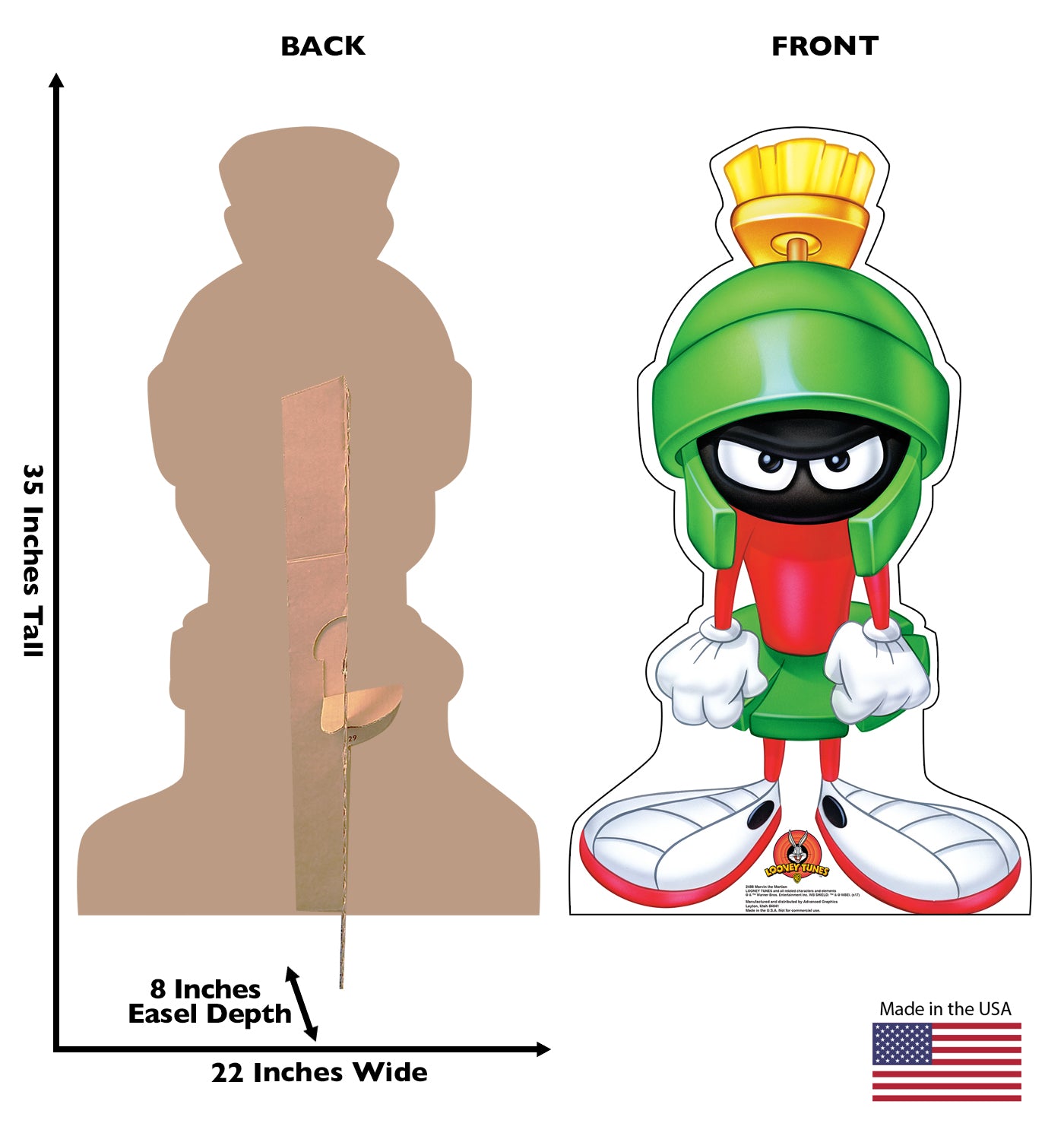 Life-Size Marvin the Martian Cardboard Cutout - All Cutouts