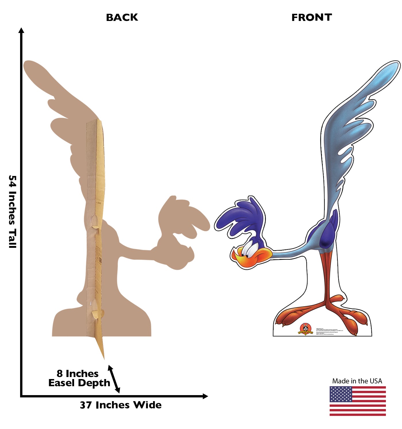 Life-Size Road Runner Cardboard Standup - All Cutouts