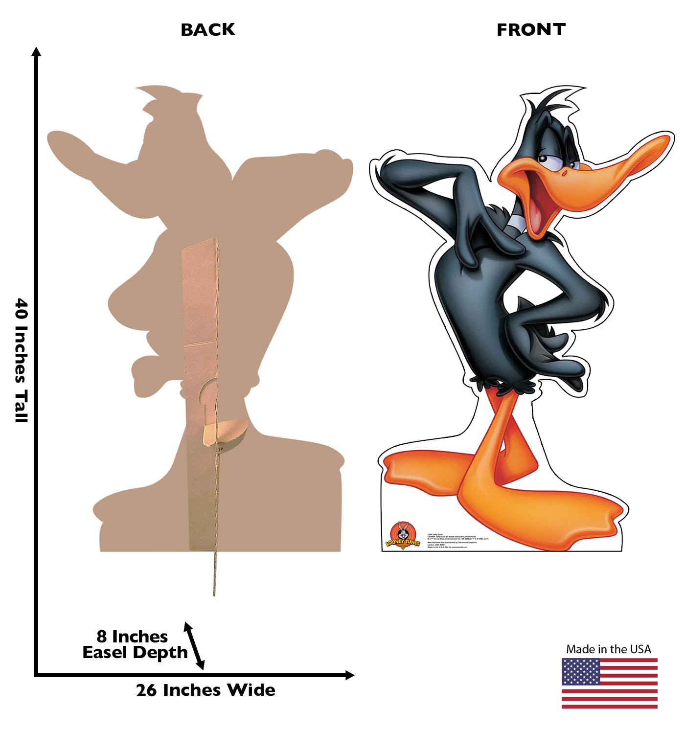 Life-Size Daffy Duck Cardboard Standup - All Cutouts