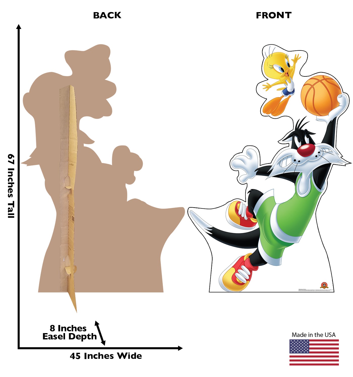 Life-Size Sylvester and Tweety Cardboard Cutout - All Cutouts
