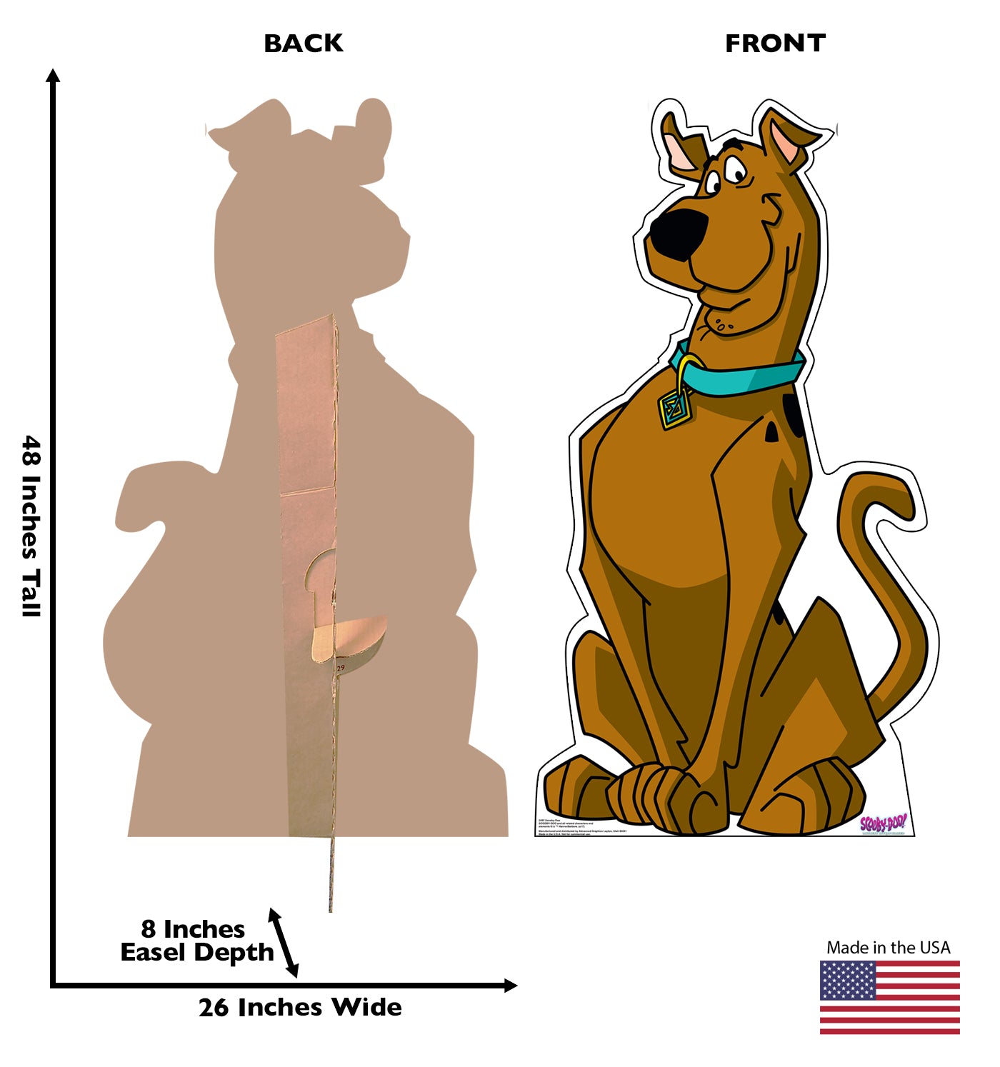 Life-Size Scooby-Doo (Mystery Incorporated) Cardboard Cutout - All Cutouts