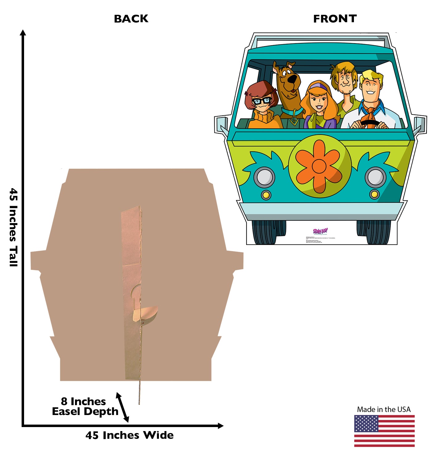 Life-Size Mystery Machine (Mystery Incorporated) Cardboard Cutout - All Cutouts