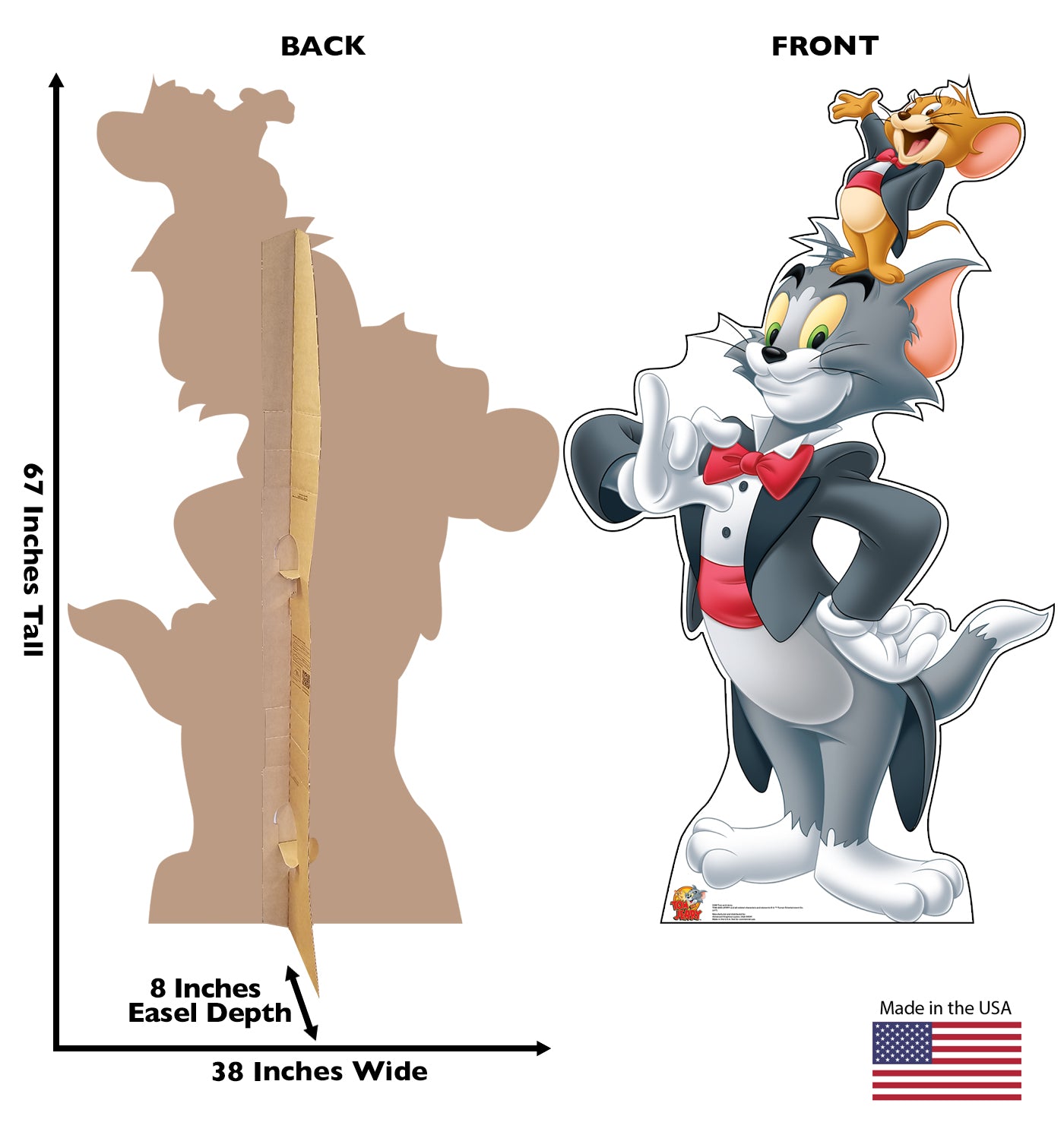 Life-Size Tom and Jerry Cardboard Standup - All Cutouts