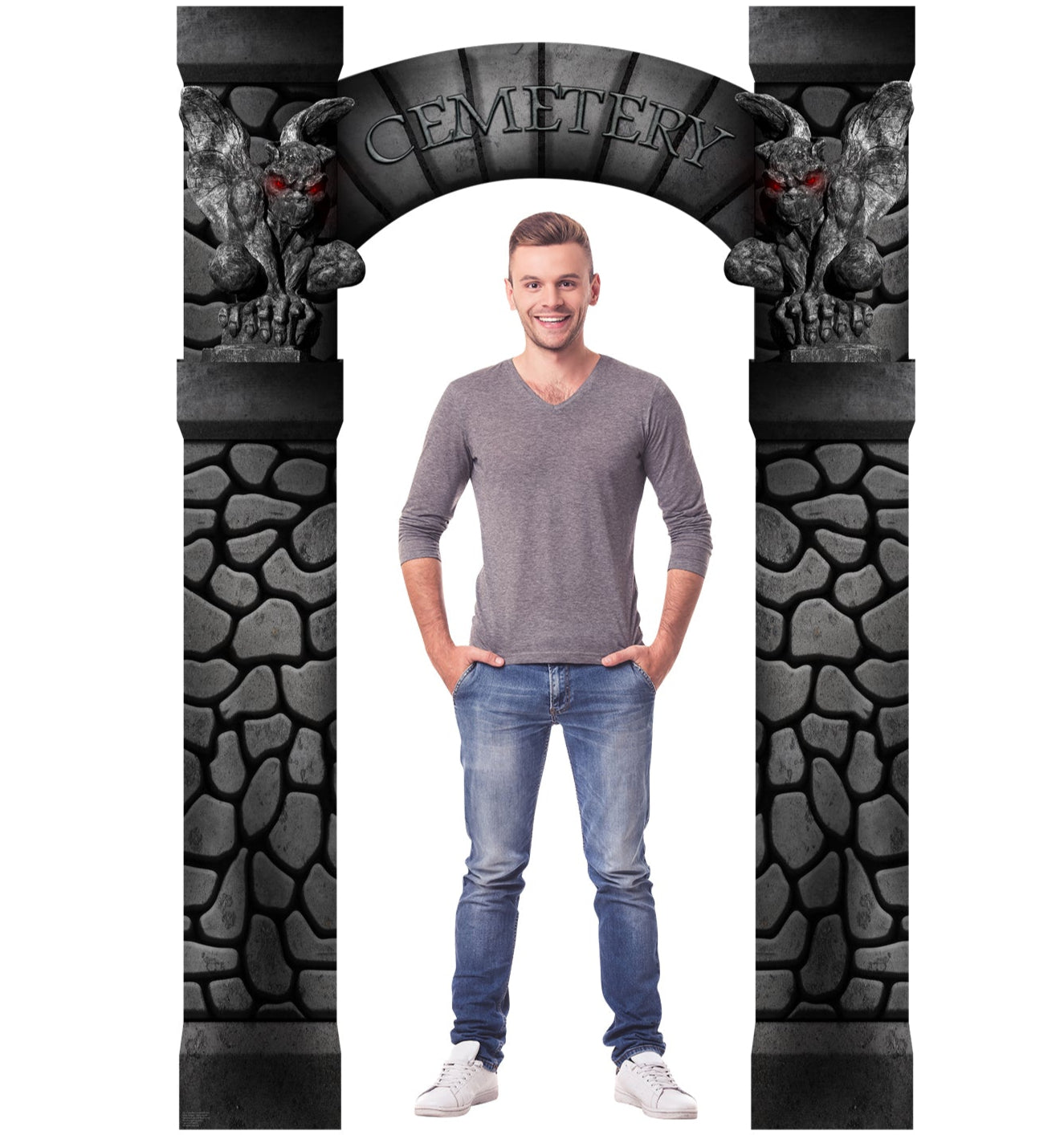 Life-Size Cemetery Arch Entrance Cardboard Cutout - All Cutouts