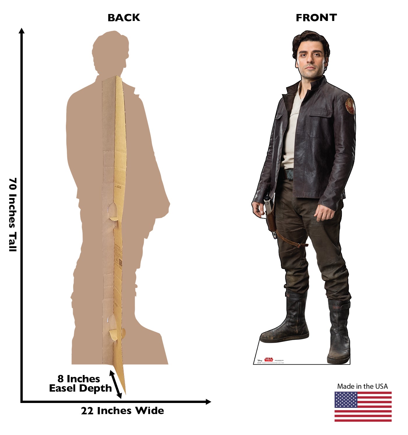 Life-Size Poe (Star Wars: The Last Jedi) Cardboard Cutout - All Cutouts