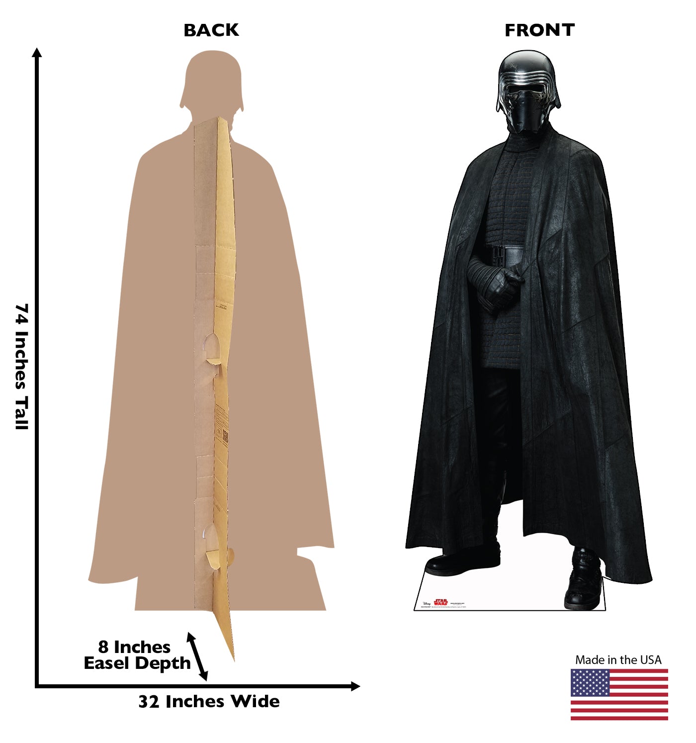 Life-Size Kylo Ren (Star Wars: The Last Jedi) Cardboard Cutout - All Cutouts