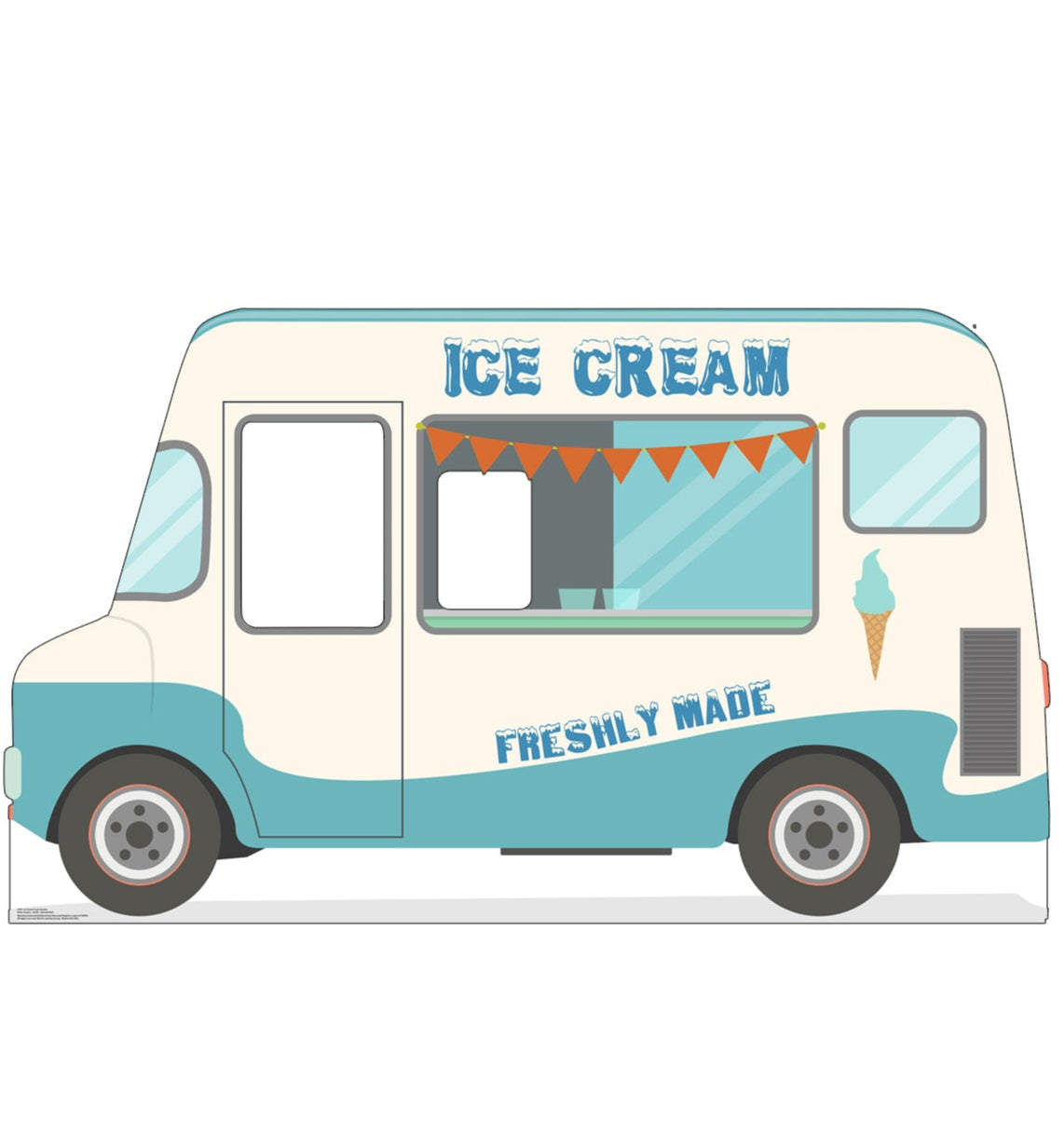 Life-Size Ice Cream Truck Stand-In Cardboard Cutout - All Cutouts