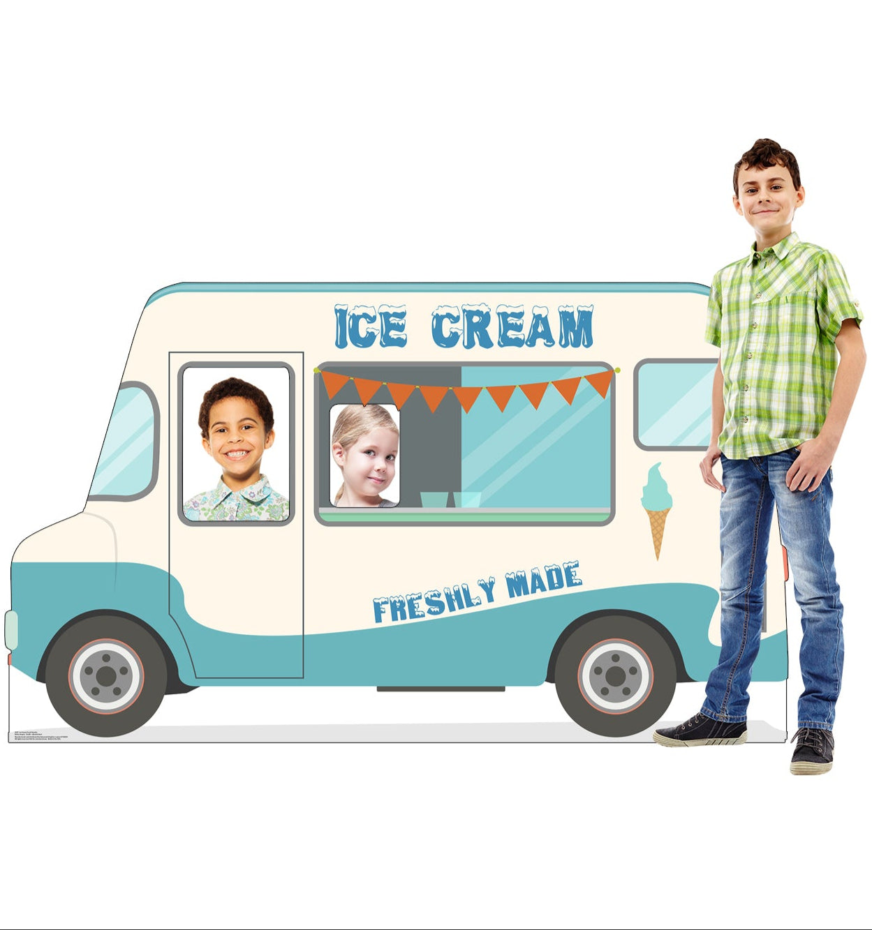 Life-Size Ice Cream Truck Stand-In Cardboard Cutout - All Cutouts