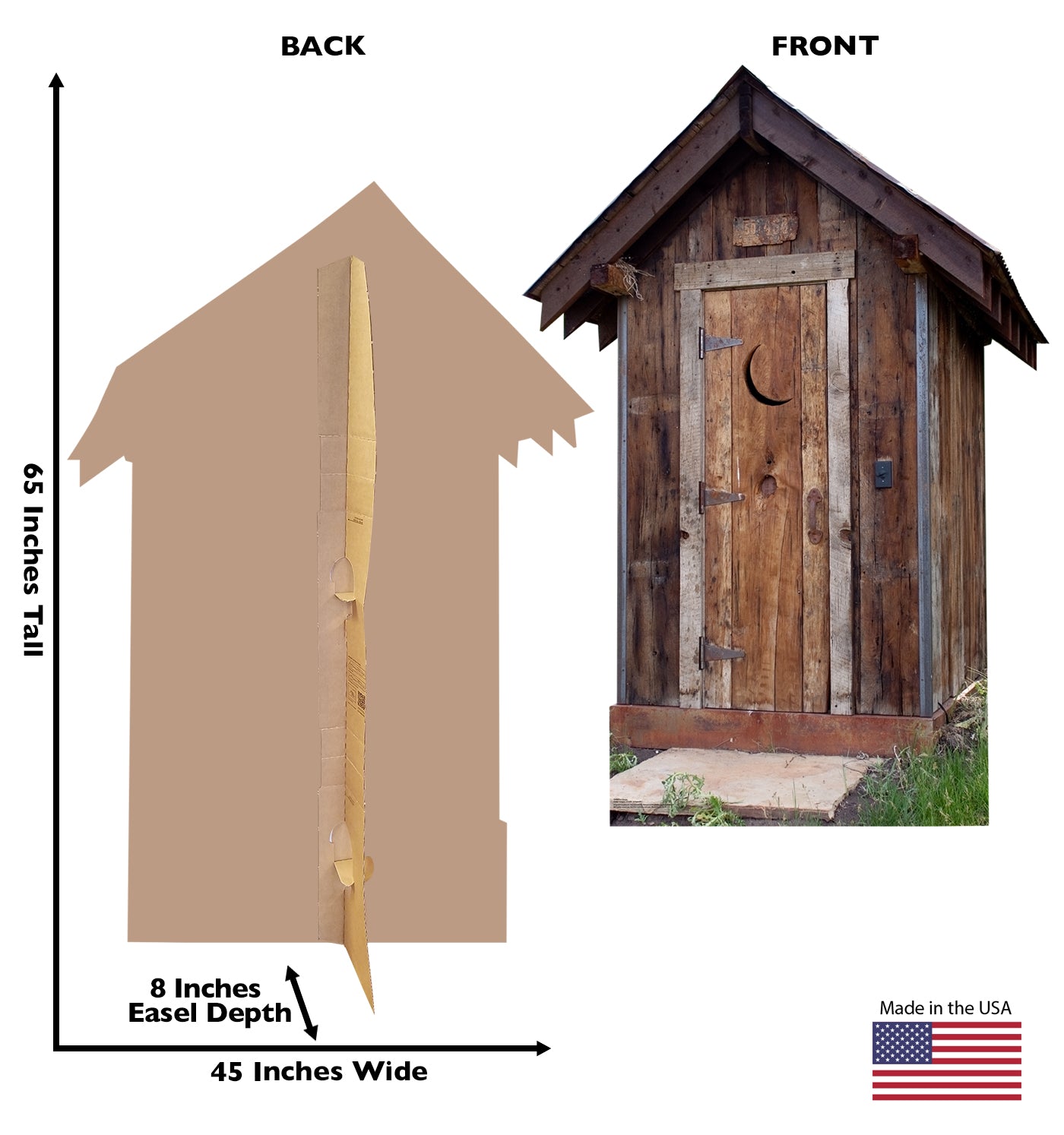 Life-Size Out House Cardboard Cutout - All Cutouts