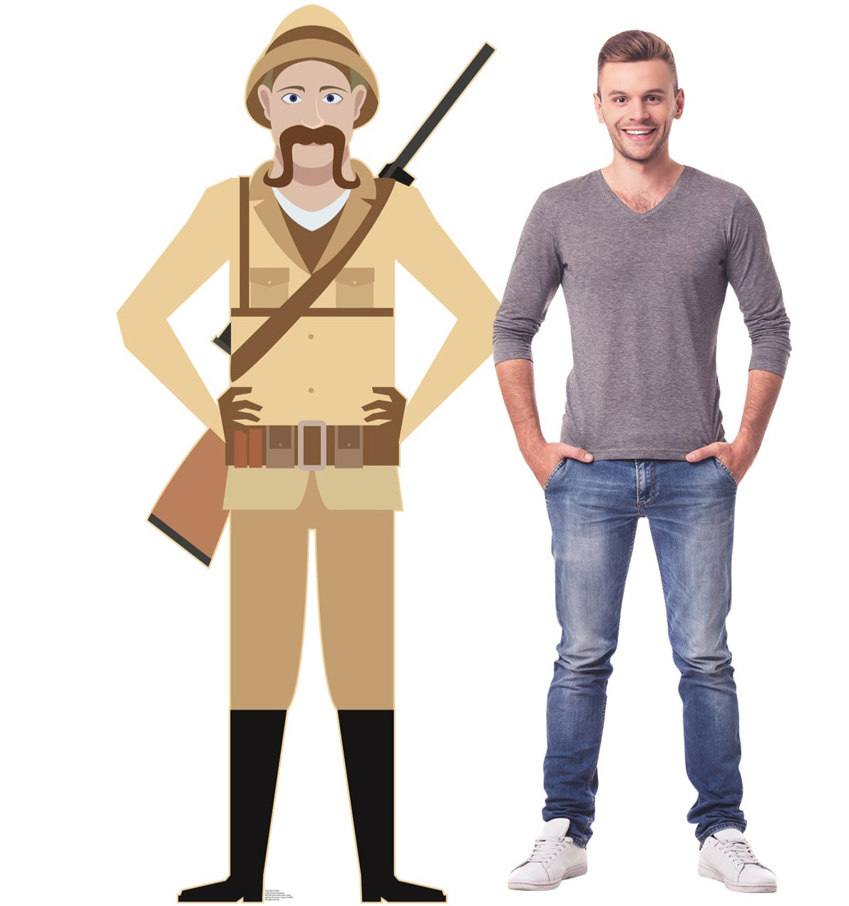 Life-Size Safari Hunter Cardboard Cutout - All Cutouts