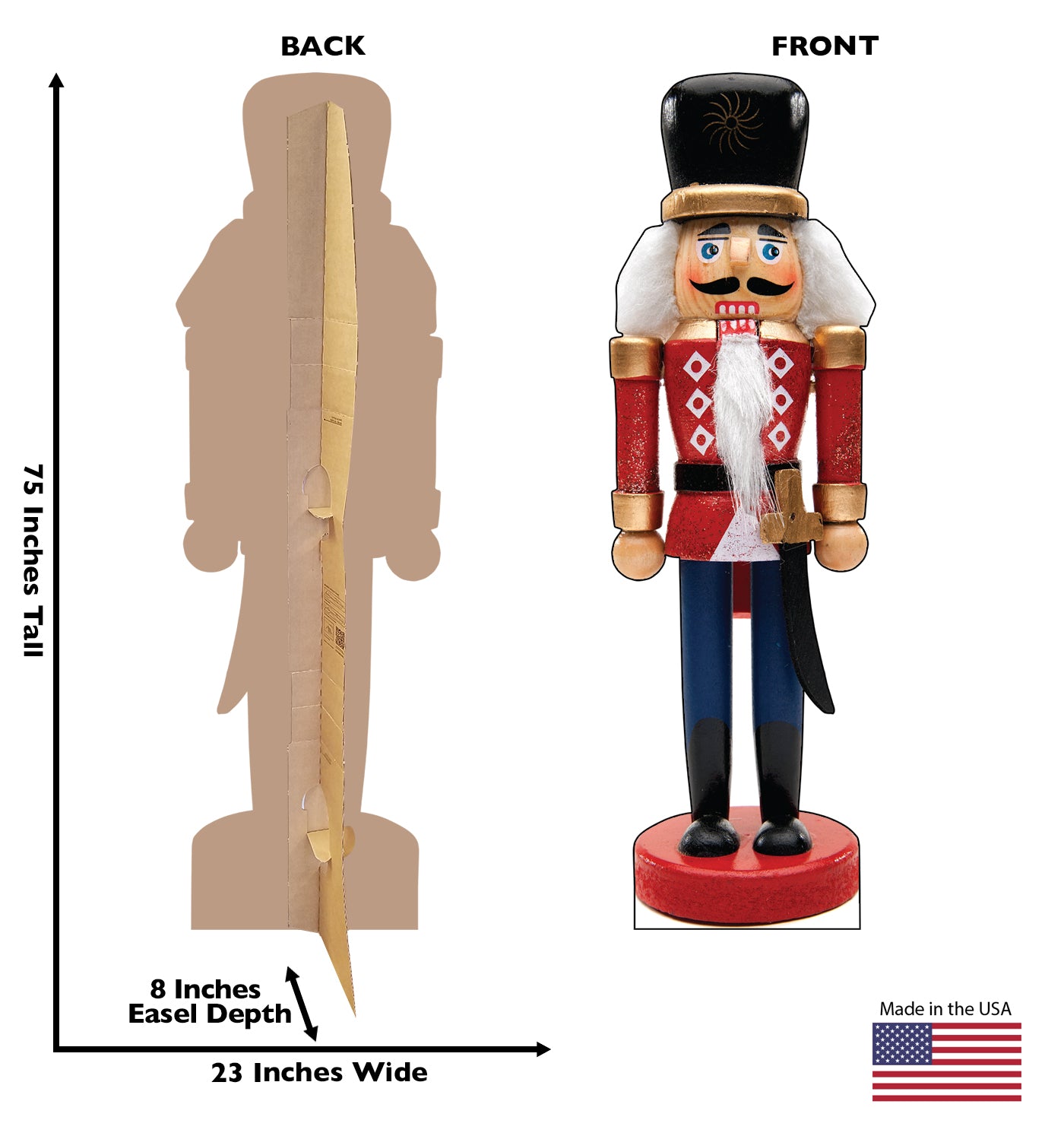 Life-Size Nutcracker Soldier Cardboard Cutout - All Cutouts