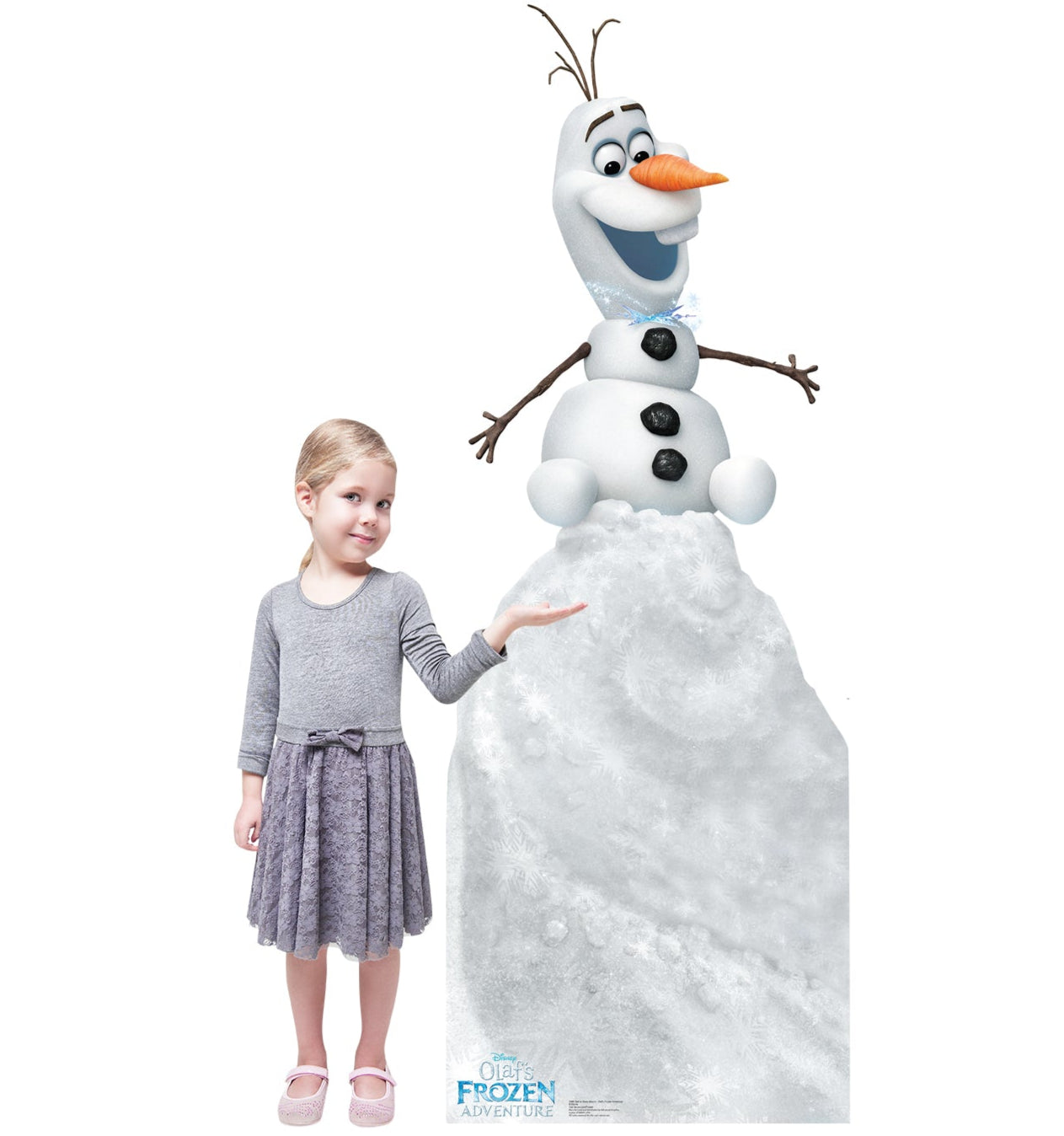 Life-Size Olaf on Snow Mound (Olaf's Frozen Adventure) Cardboard Cutout - All Cutouts