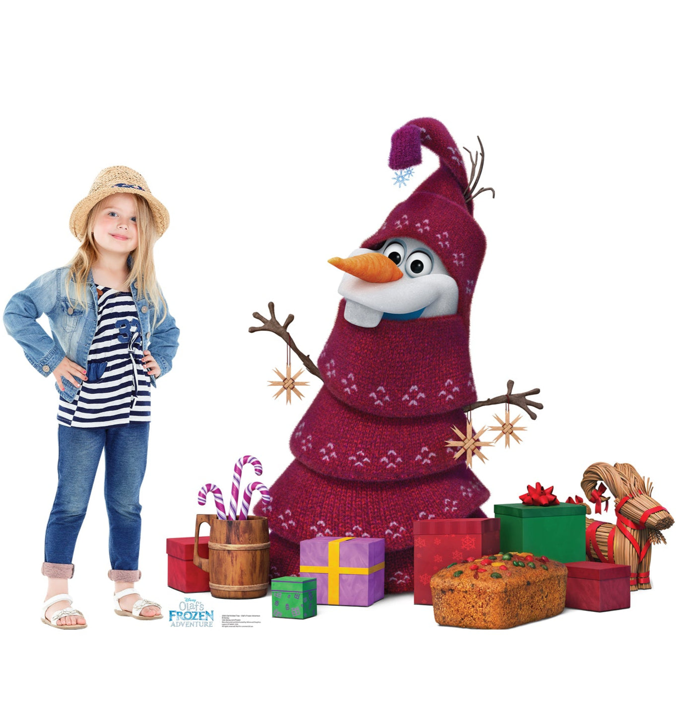 Life-Size Olaf Knitted Tree (Olaf's Frozen Adventure) Cardboard Cutout - All Cutouts