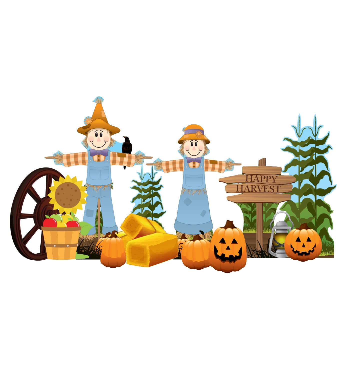 Fall Harvest Theme Cardboard Cutout - All Cutouts