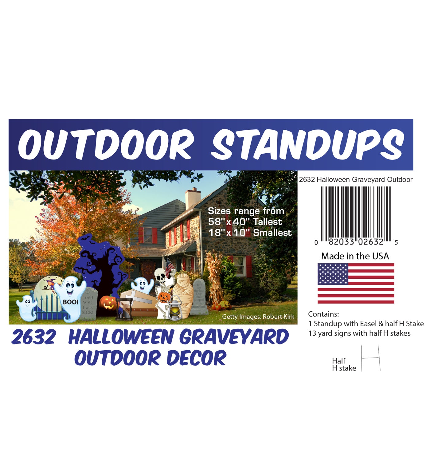 Halloween Graveyard Outdoor Cardboard Cutout - All Cutouts