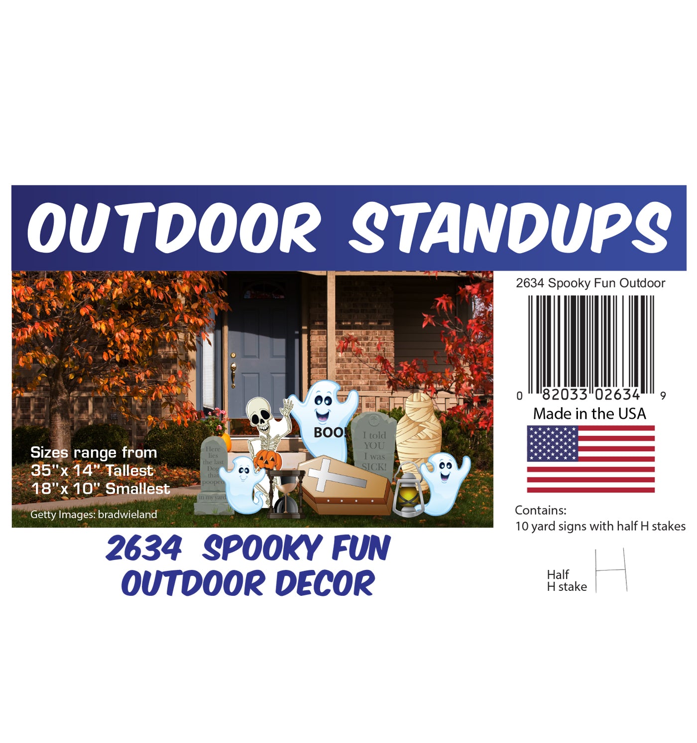 Spooky Fun Outdoor Cardboard Cutout