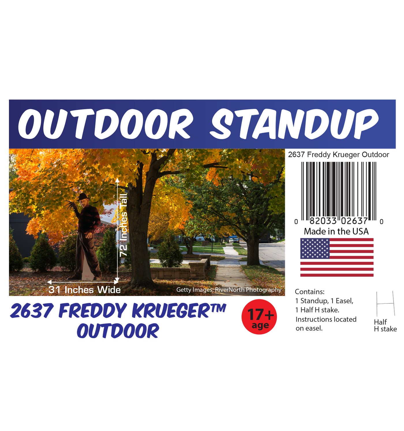 Freddy Krueger Outdoor Coroplast Cutout