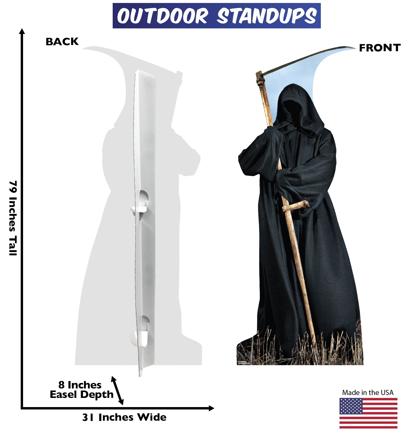 Grim Reaper Outdoor Coroplast Cutout