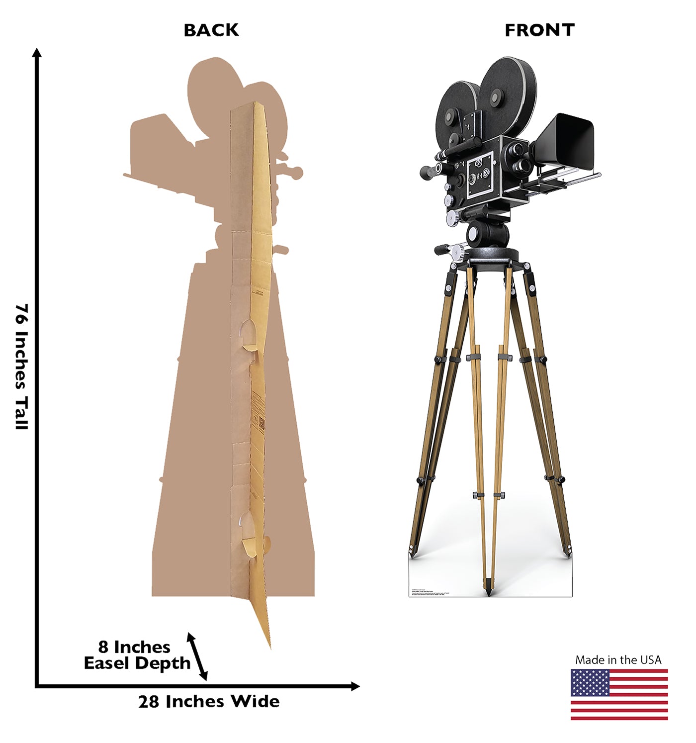 Life-size Hollywood Camera Cardboard Cutout - All Cutouts