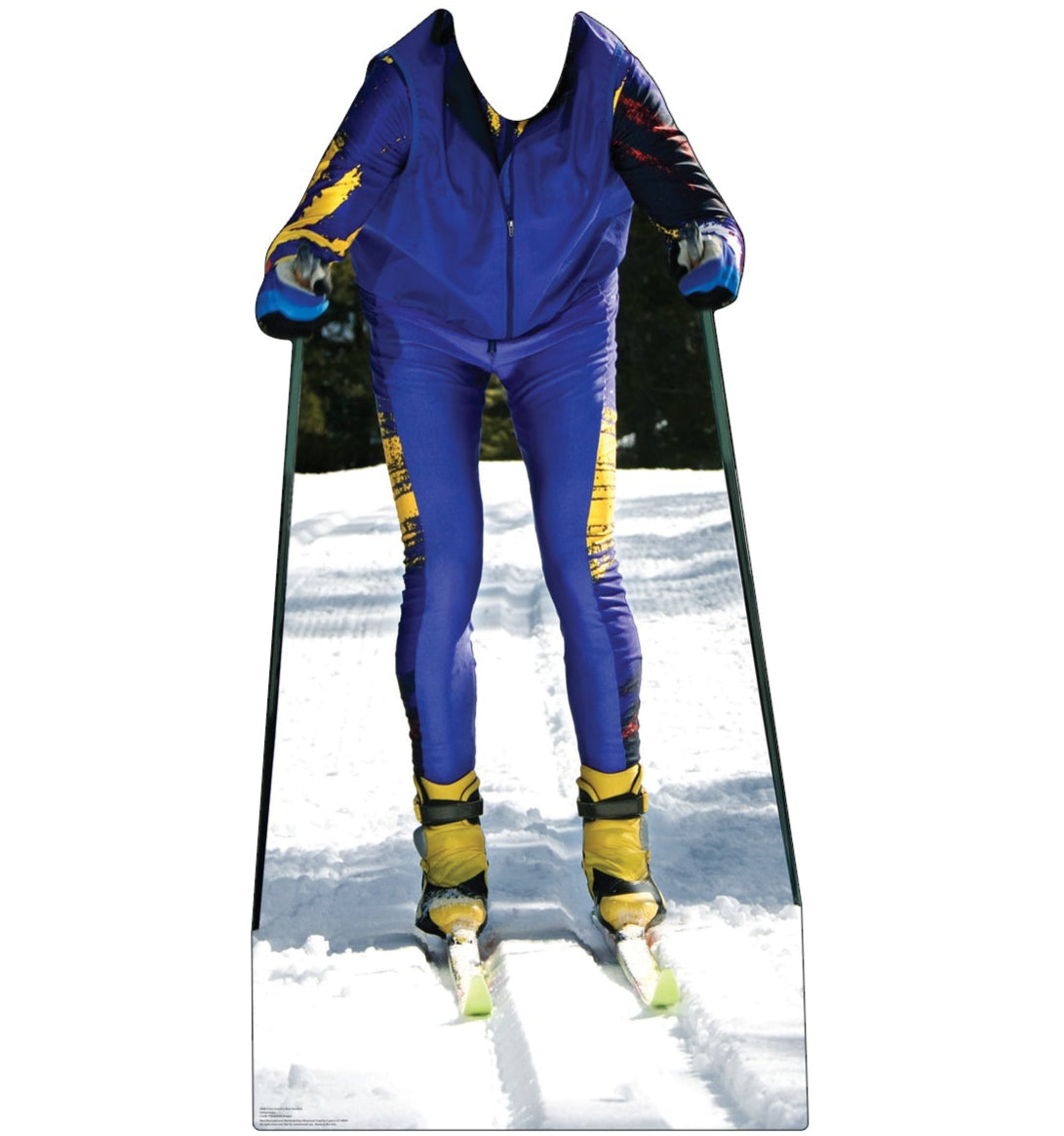 Life-Size Cross Country Skier Stand-In Cardboard Cutout - All Cutouts