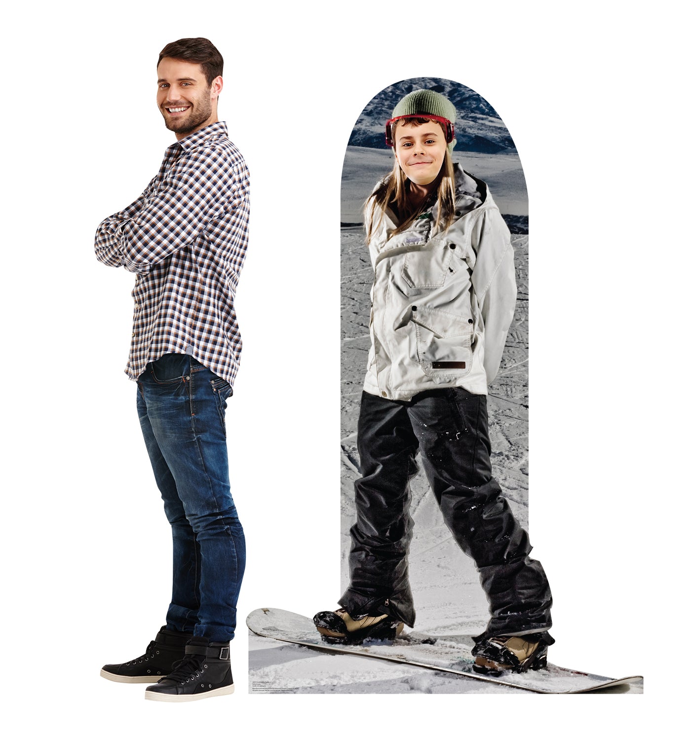 Life-Size Snowboarder Stand-In Cardboard Cutout - All Cutouts