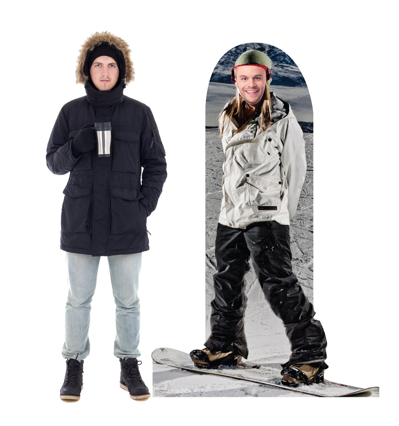 Life-Size Snowboarder Stand-In Cardboard Cutout - All Cutouts