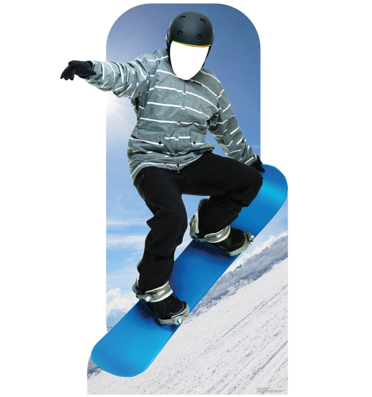 Life-Size Action Snowboarder Stand-In Cardboard Cutout - All Cutouts