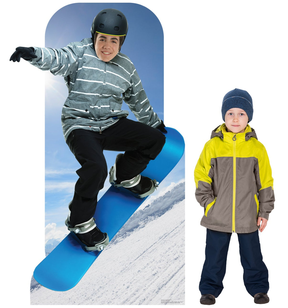 Life-Size Action Snowboarder Stand-In Cardboard Cutout - All Cutouts