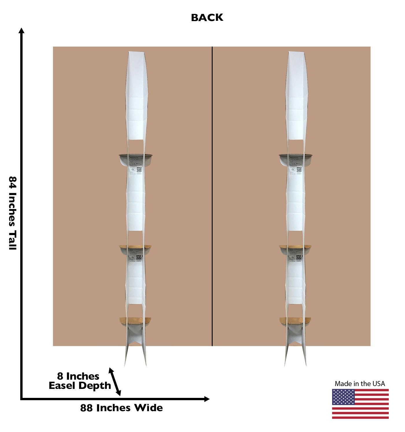 Tropical Beach Cardboard Backdrop - All Cutouts