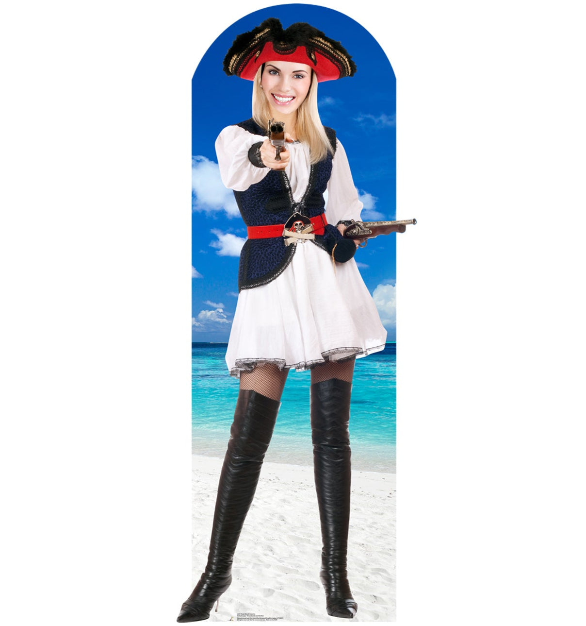 Life-Size Pirate Wench Stand-In Cardboard Cutout - All Cutouts