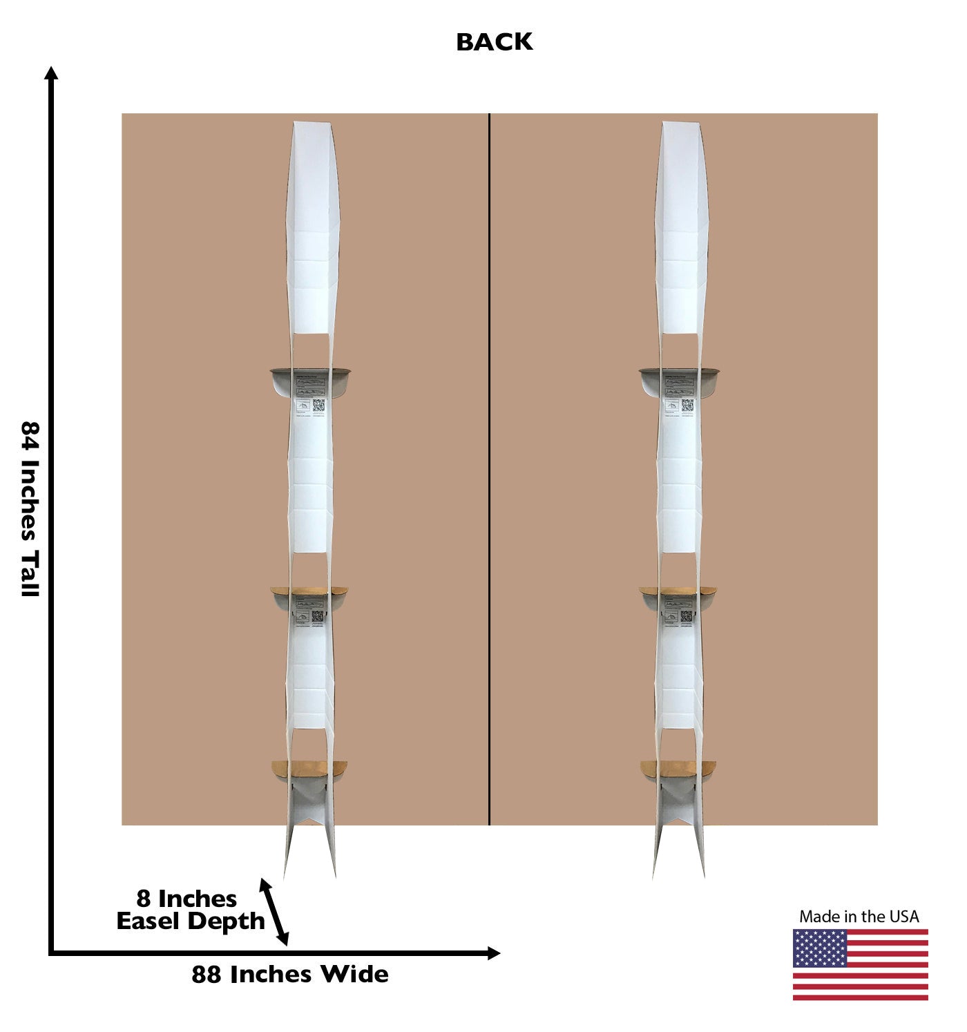 Cruise Ship Deck Cardboard Backdrop - All Cutouts