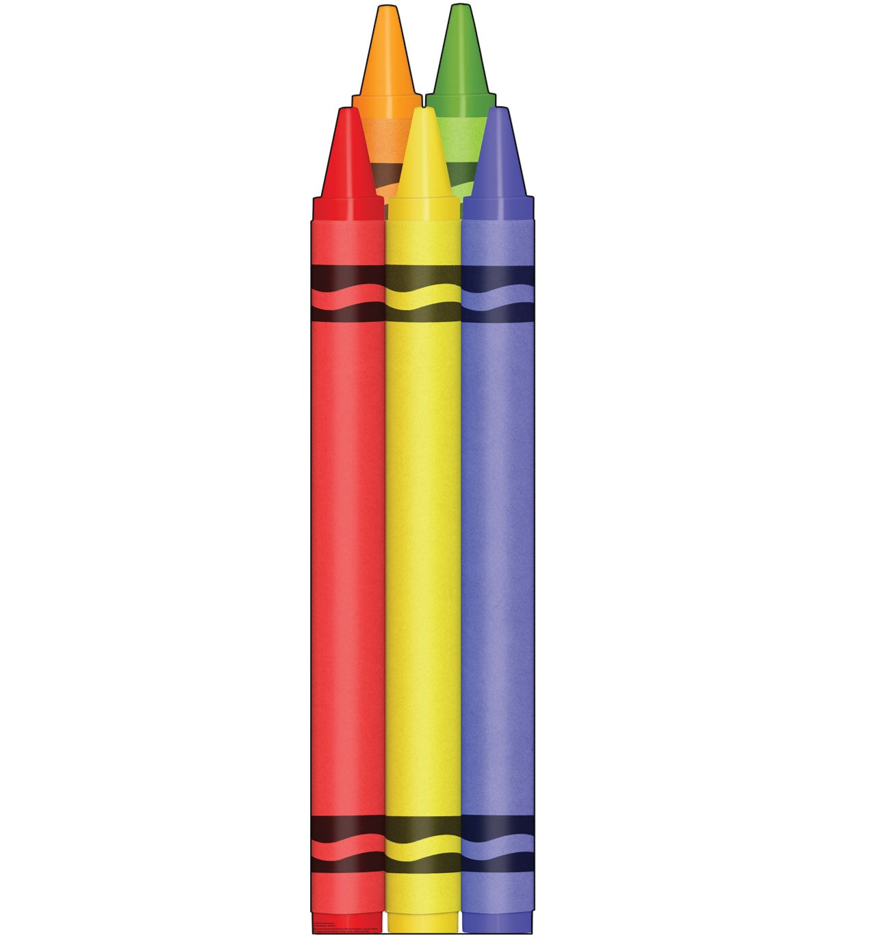 Life-Size Coloring Crayons Cardboard Cutout - All Cutouts