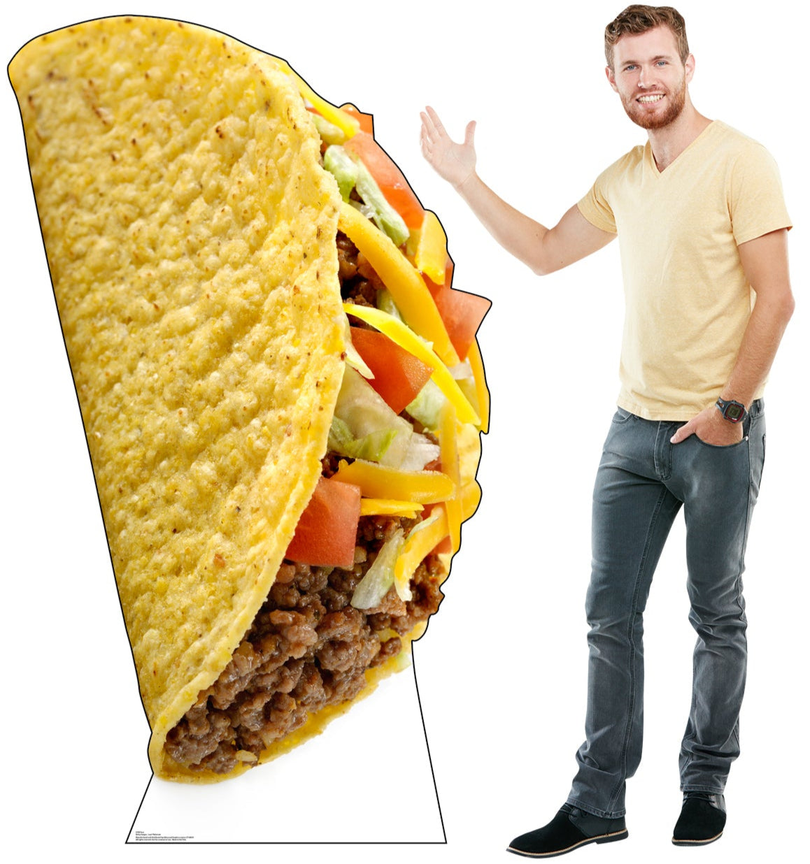 Life-Size Taco with Model Cardboard Cutout - All Cutouts