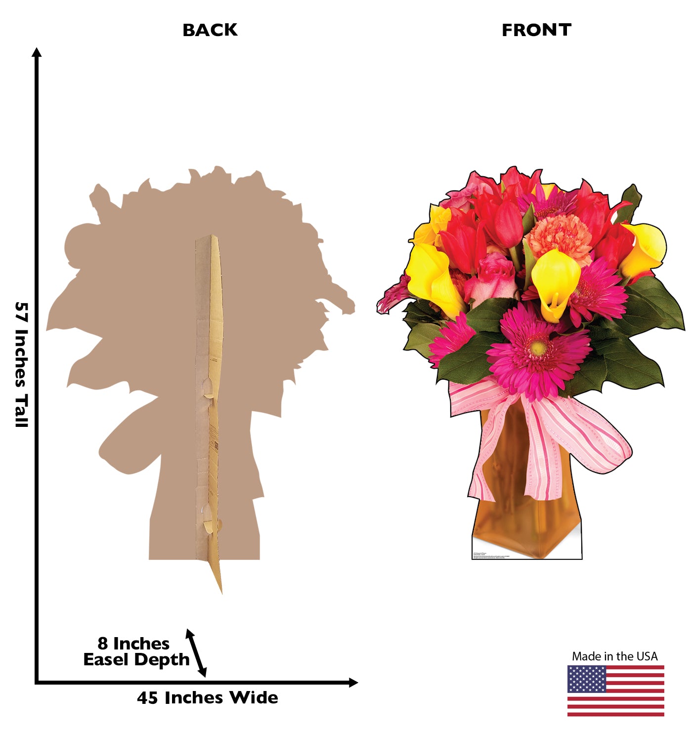 Life-Size Bouquet of Flowers Cardboard Cutout - All Cutouts