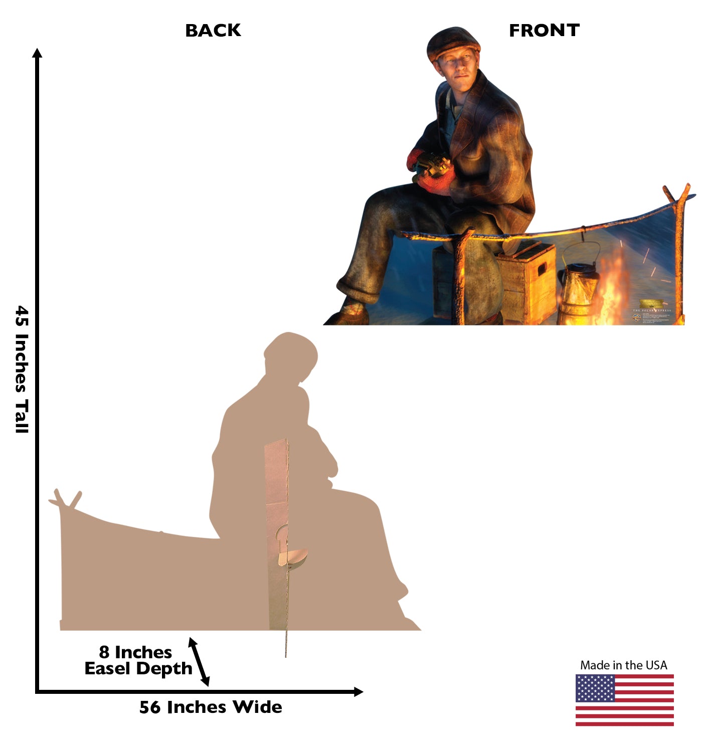 Life-Size Hobo (The Polar Express) Cardboard Cutout - All Cutouts