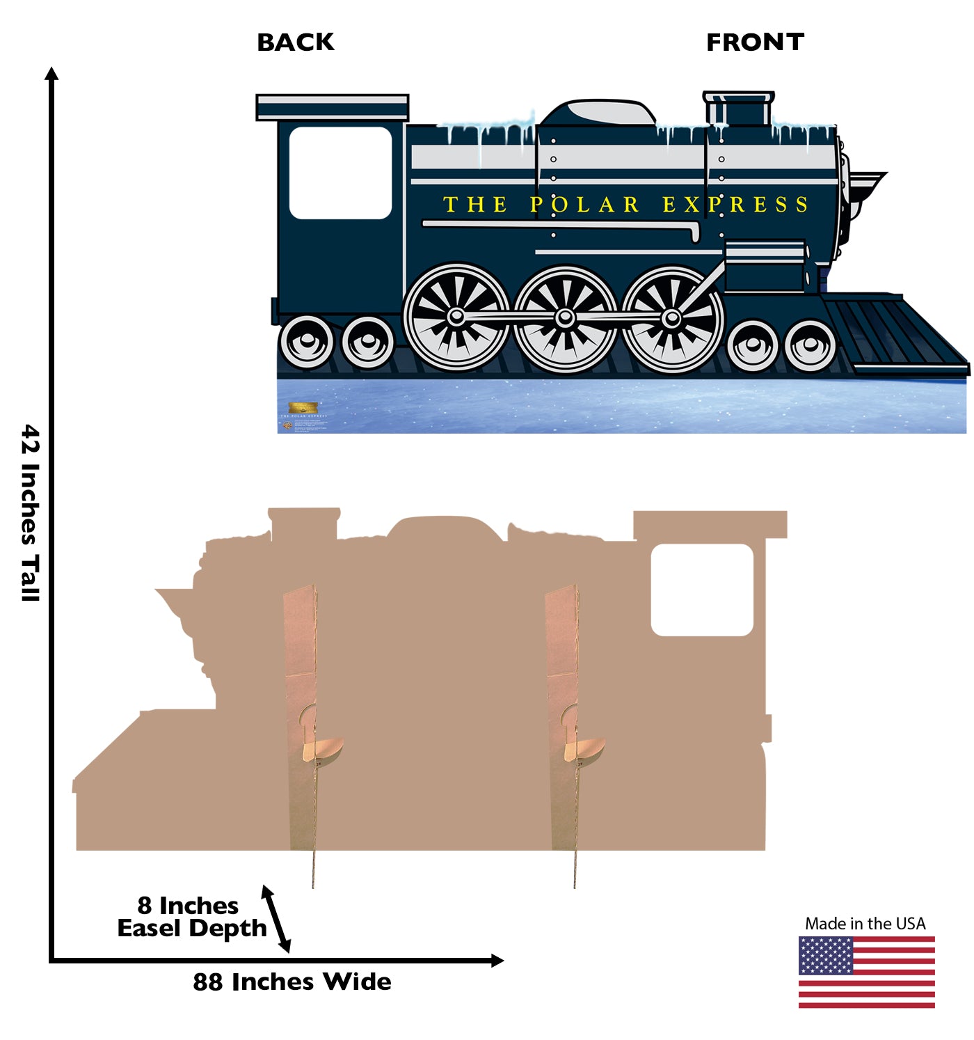 Life-Size Polar Express Train Stand-In Cardboard Cutout - All Cutouts