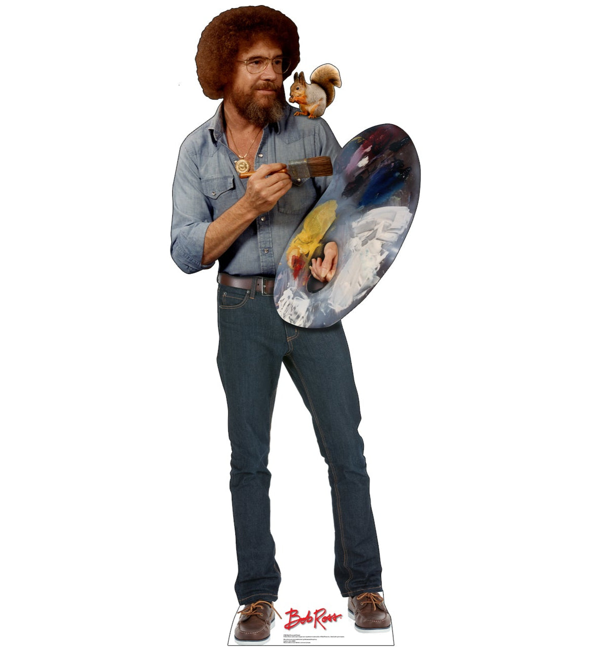 Life-Size Bob Ross and Friend Cardboard Cutout - All Cutouts