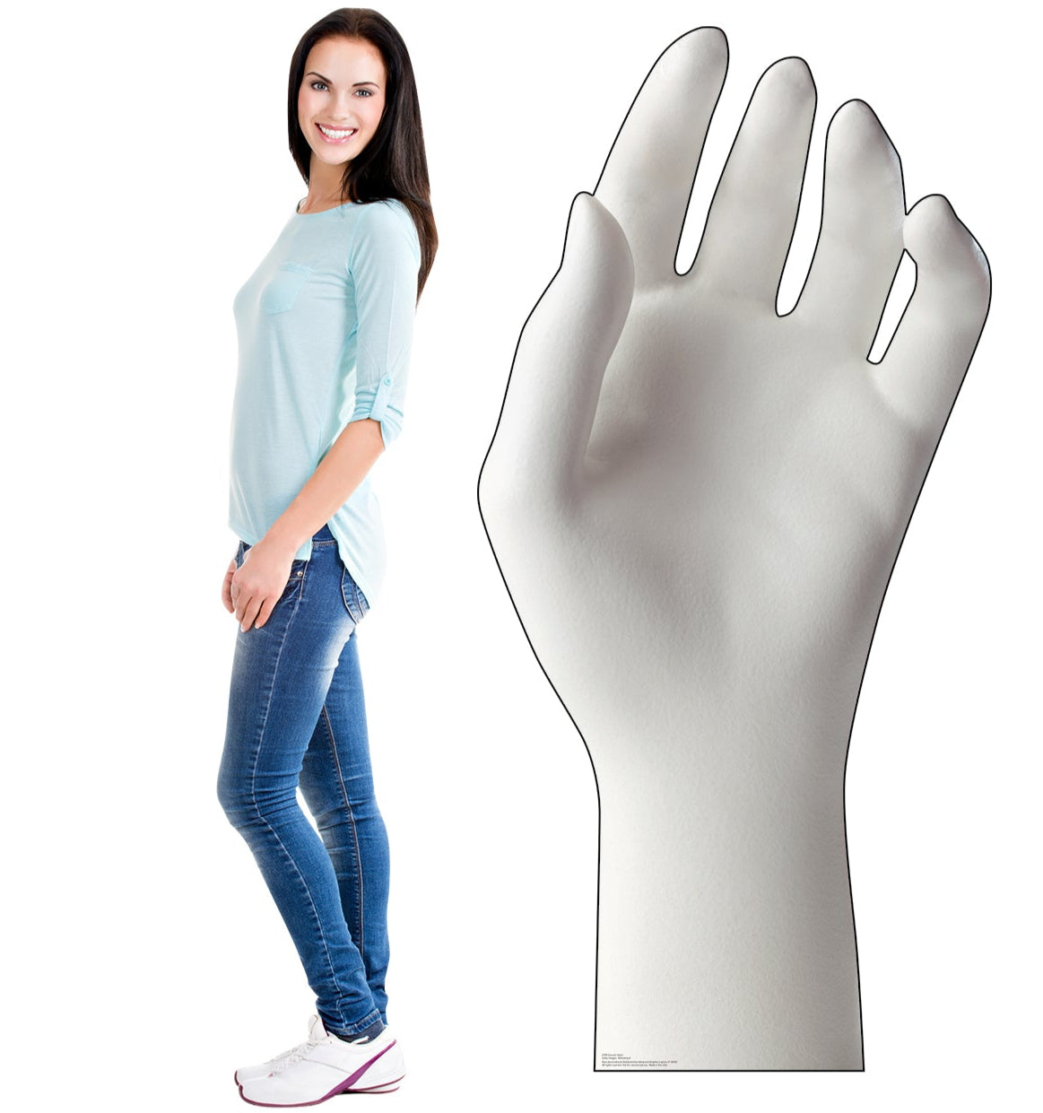 Life-Size Ceramic Hand Cardboard Cutout - All Cutouts