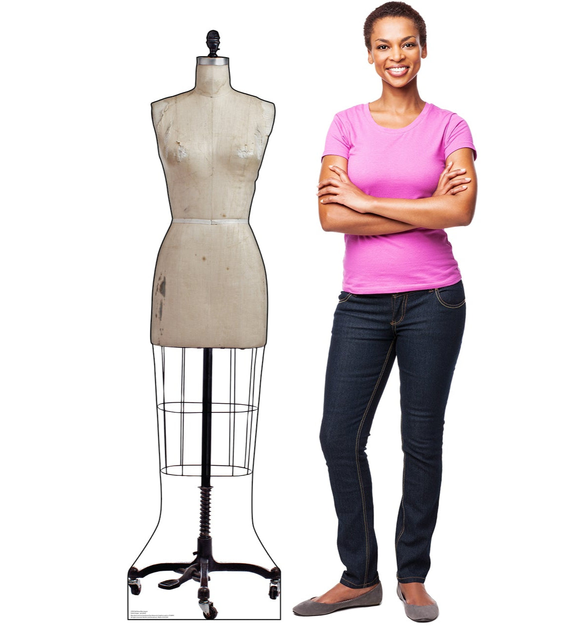 Life-Size Old Dress Mannequin Cardboard Cutout - All Cutouts
