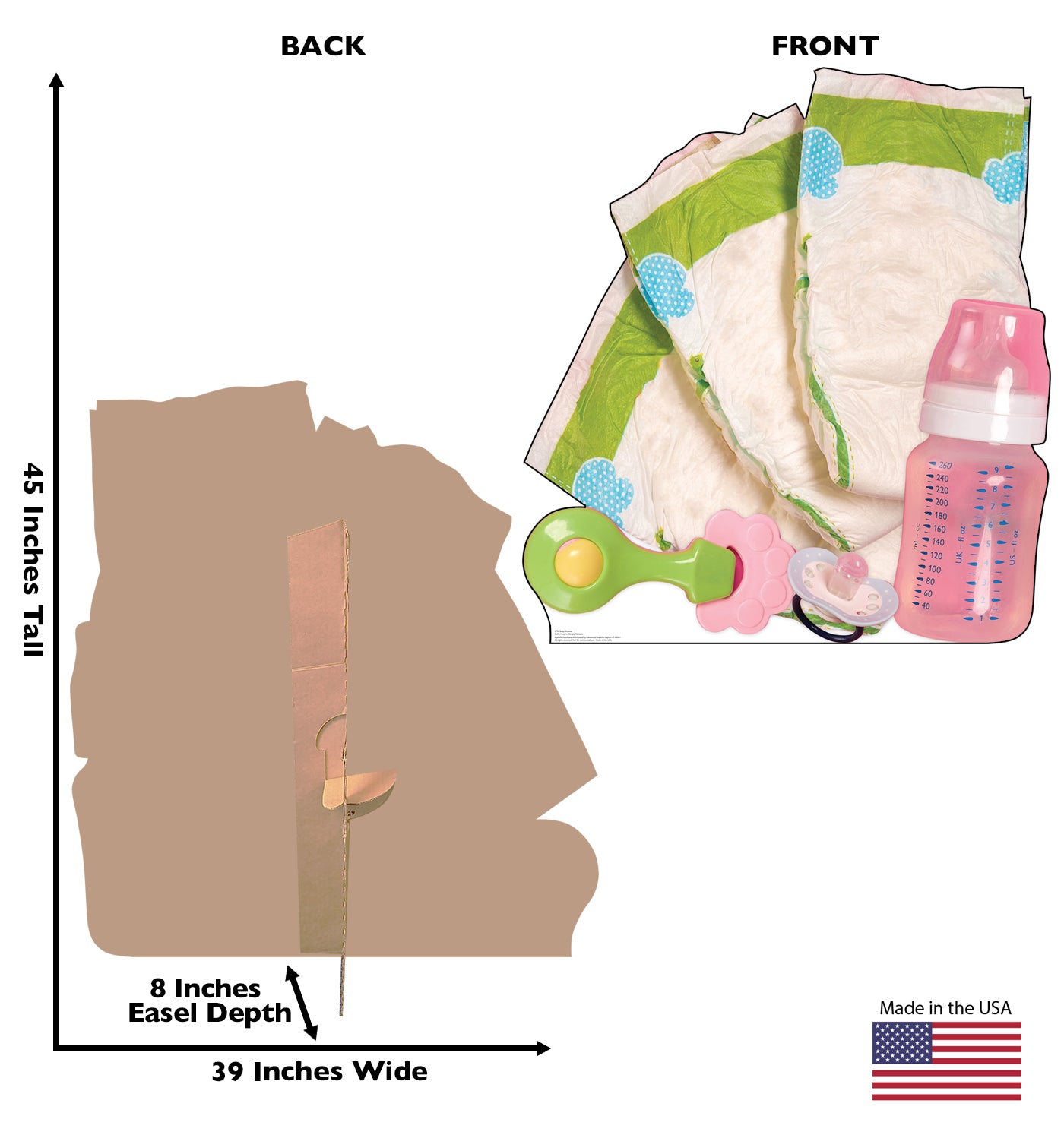 Life-Size Baby Shower Cardboard Cutout - All Cutouts