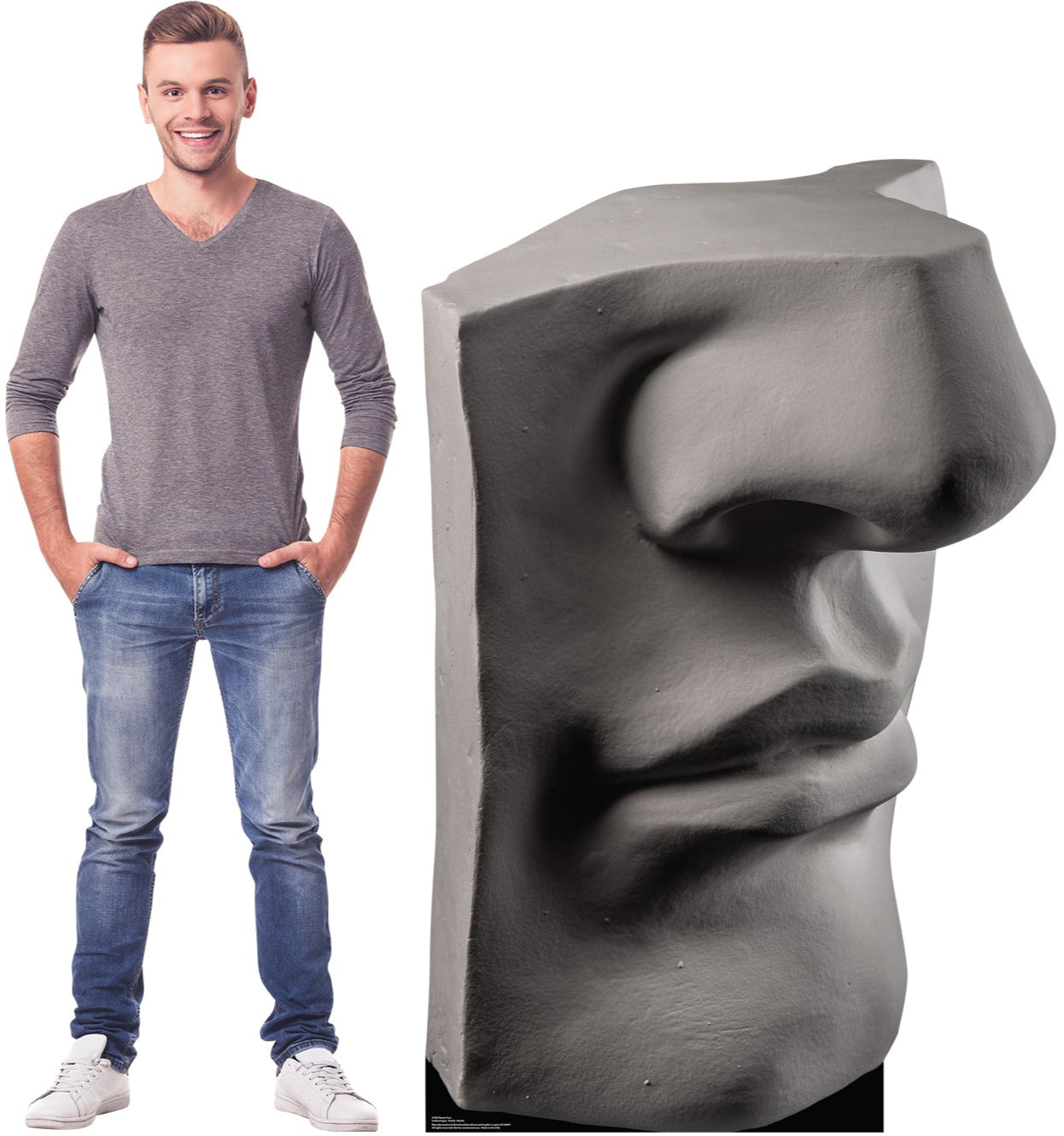 Life-Size Plaster Face Cardboard Cutout - All Cutouts