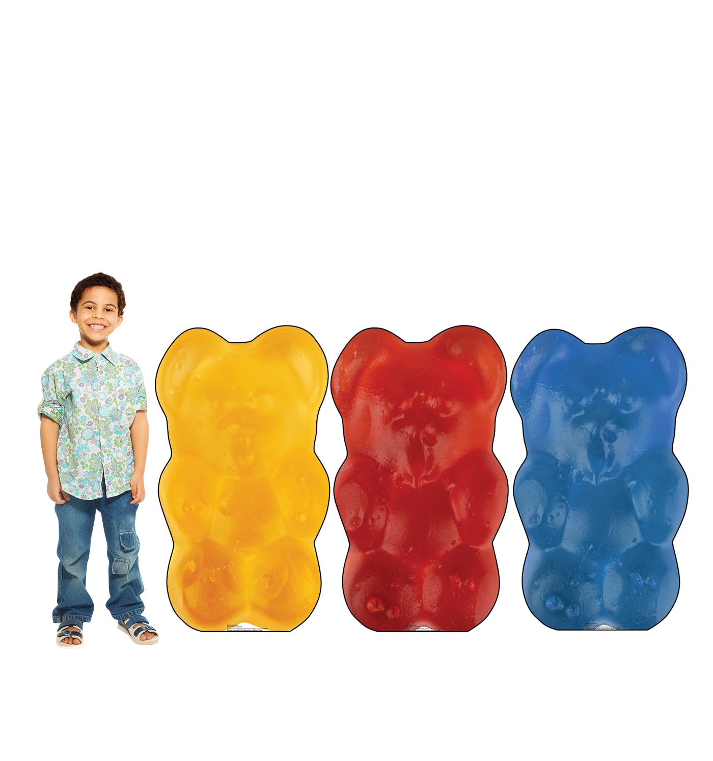 Life-Size Gummy Bears (3 Pack) Cardboard Cutout - All Cutouts