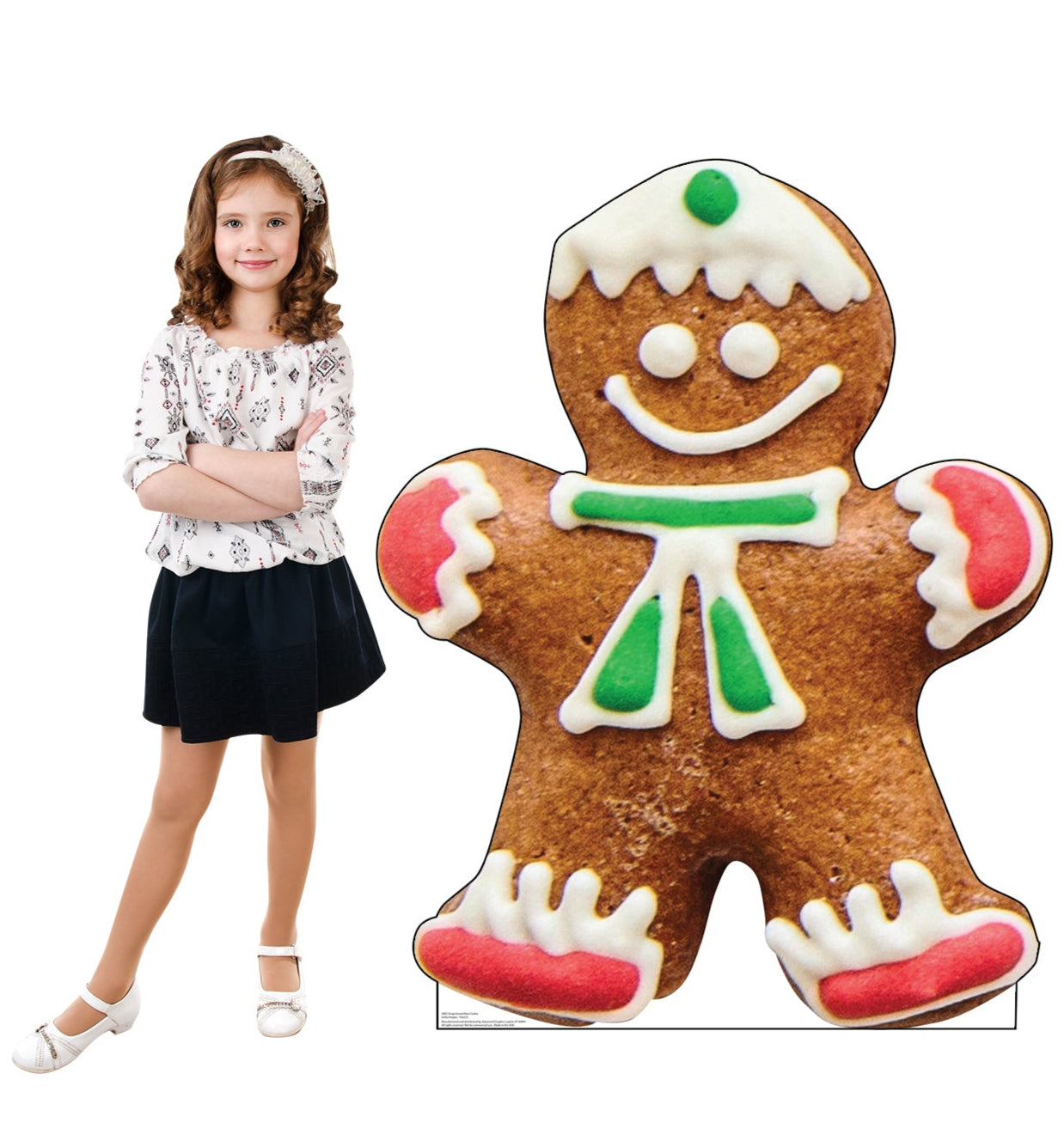 Life-Size Gingerbread Man Cookie Cardboard Cutout - All Cutouts